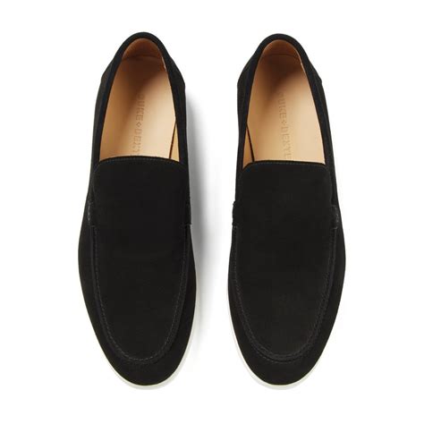 Black Suede Loafers 